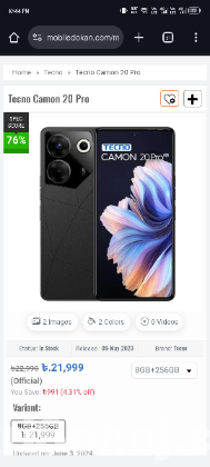 Tecno camon 20 pro